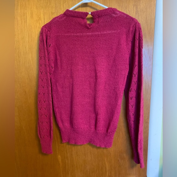 Knit hot pink sweater - Picture 3 of 3